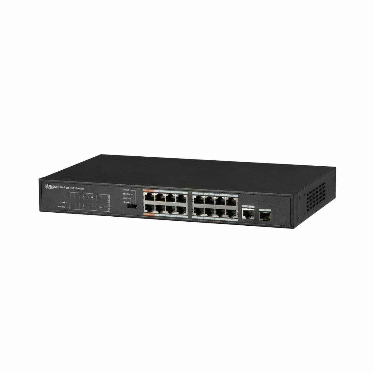 Dahua 16-Port FE PoE+ 1-Port Gigabit Combo PoE Switch (DH-PFS3117-16ET ...
